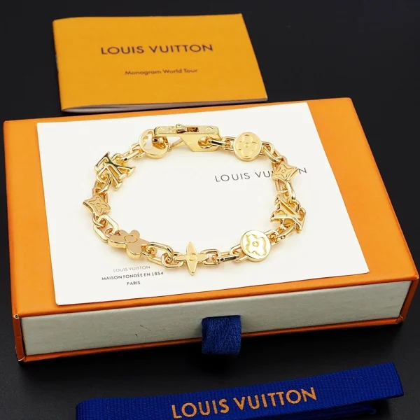 Louis Vuitton Monogram Craggy Bracelet in Yellow Gold – Luxury designer bracelet for men and women