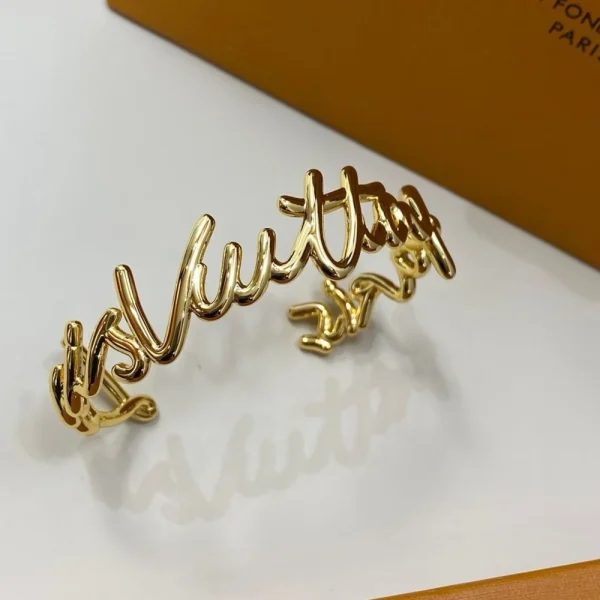 Louis Vuitton LV Script Bracelet Gold