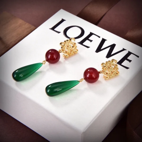 Loewe Anagram Earrings Multicolour
