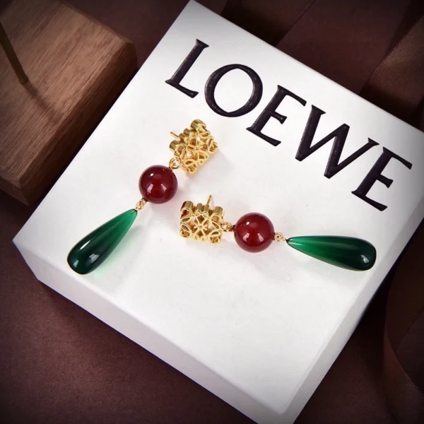Loewe Anagram Earrings Multicolour