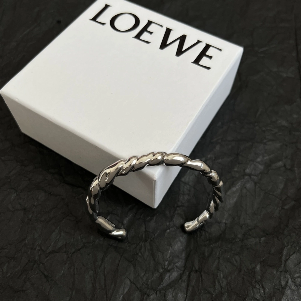 Loewe Twisted Sterling Silver Arm Cuff