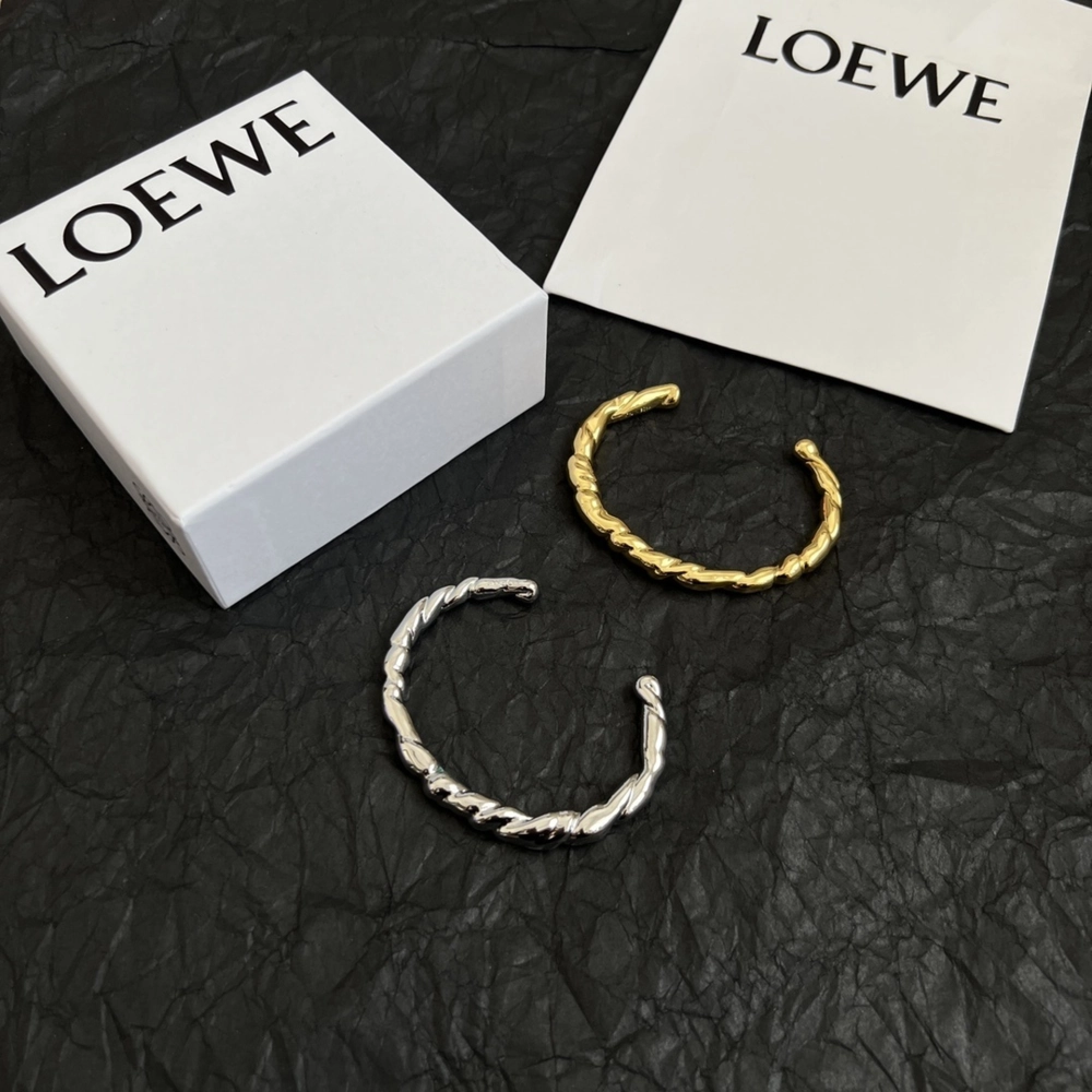 Loewe Twisted Sterling Silver Arm Cuff