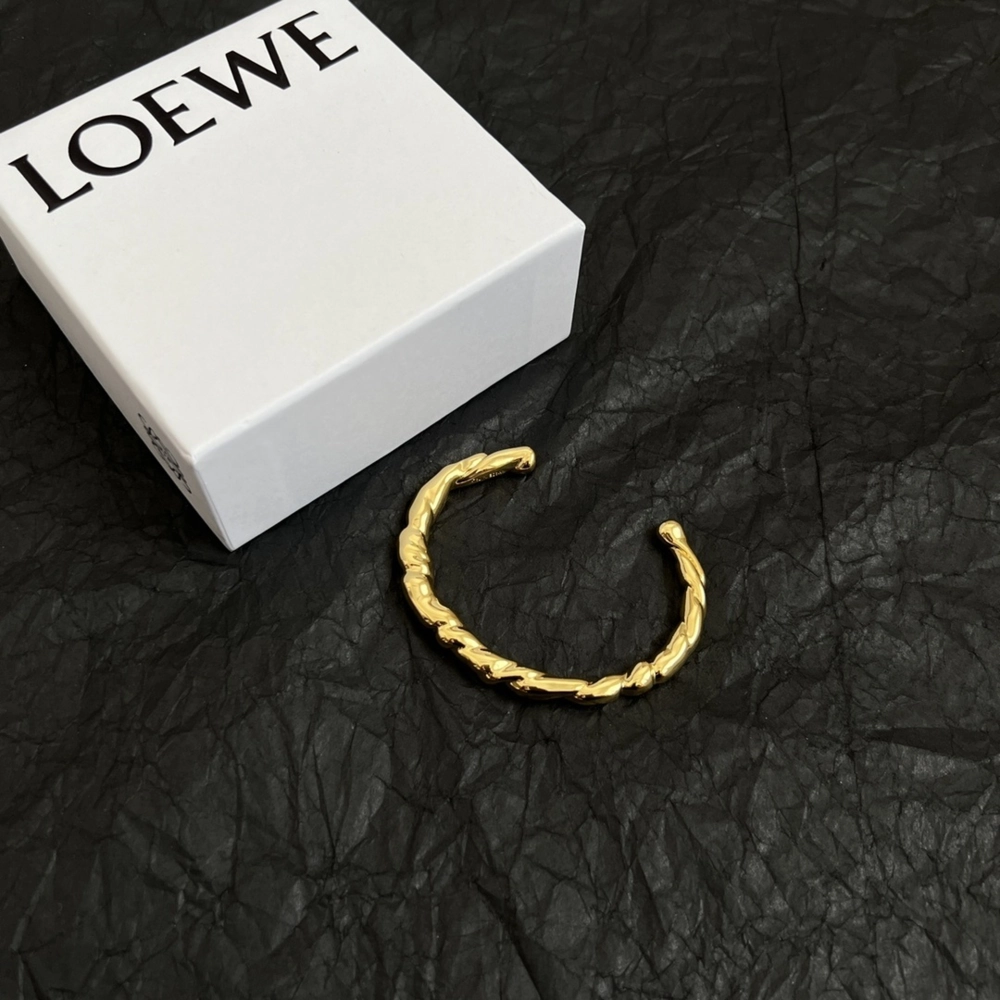 Loewe Twisted Sterling Silver Arm Cuff
