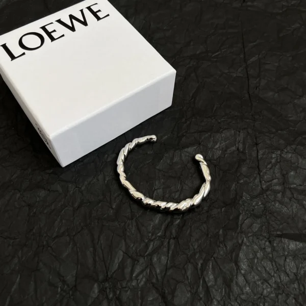 Loewe Twisted Sterling Silver Arm Cuff