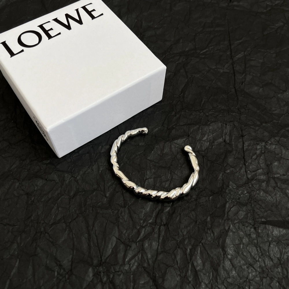 Loewe Twisted Sterling Silver Arm Cuff