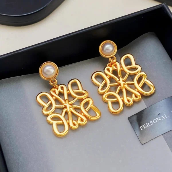 Loewe Pearl Anagram Earrings