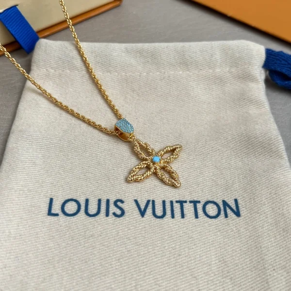 Louis Vuitton Pendant Lv Flower Rope Silver