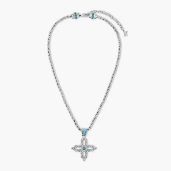 Louis Vuitton Pendant Lv Flower Rope Silver