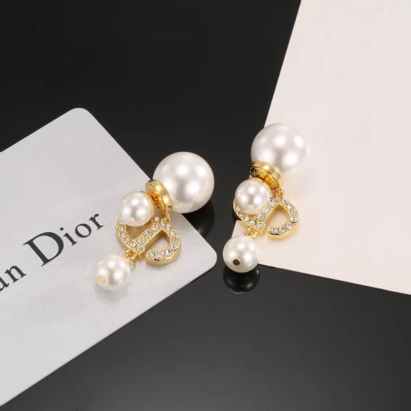 Dior Tribales Earrings Gold-Finish Metal