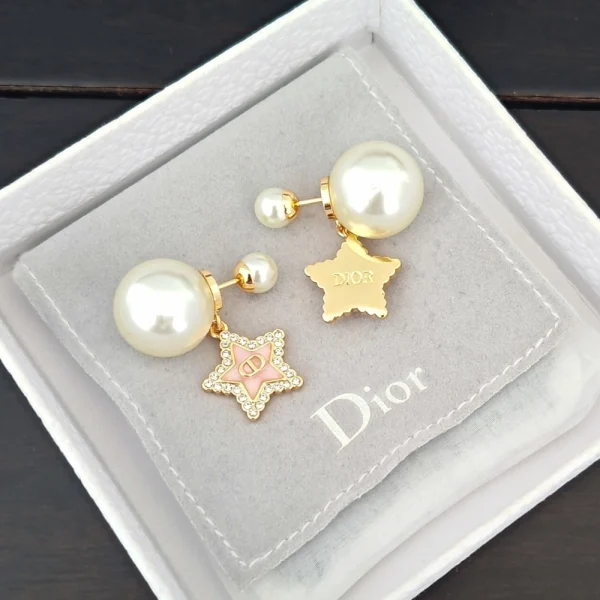 Dior Tribales Earrings Macaron Pink Glass