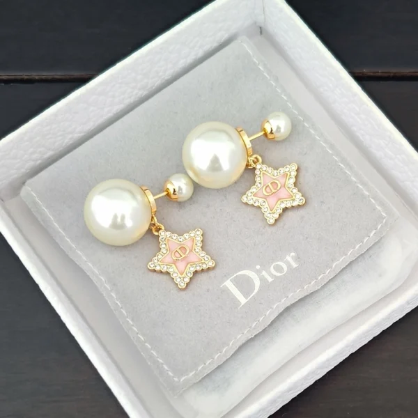 Dior Tribales Earrings Macaron Pink Glass