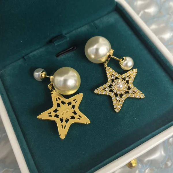 Dior Tribales Earrings Pale Gold-Finish Metal