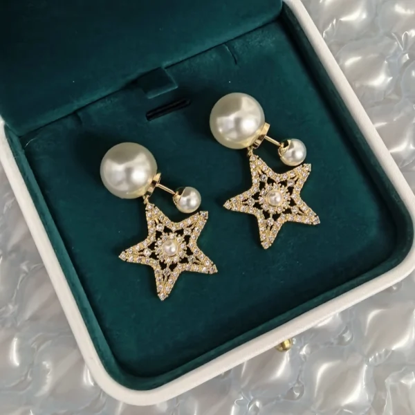 Dior Tribales Earrings Pale Gold-Finish Metal