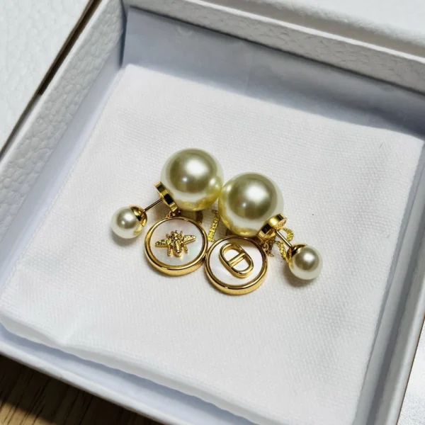 Dior Tribales Earrings White Mother-of-Pearl
