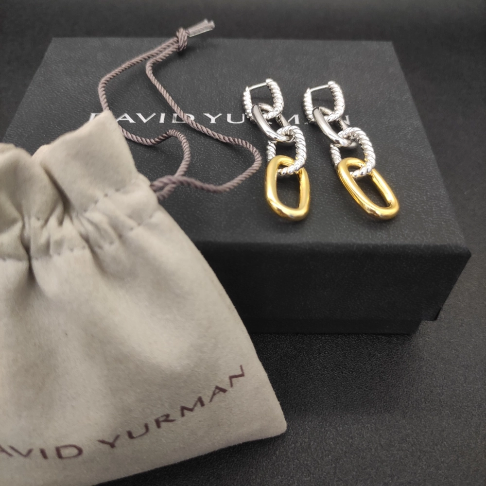 David Yurman Stud Gold Earrings