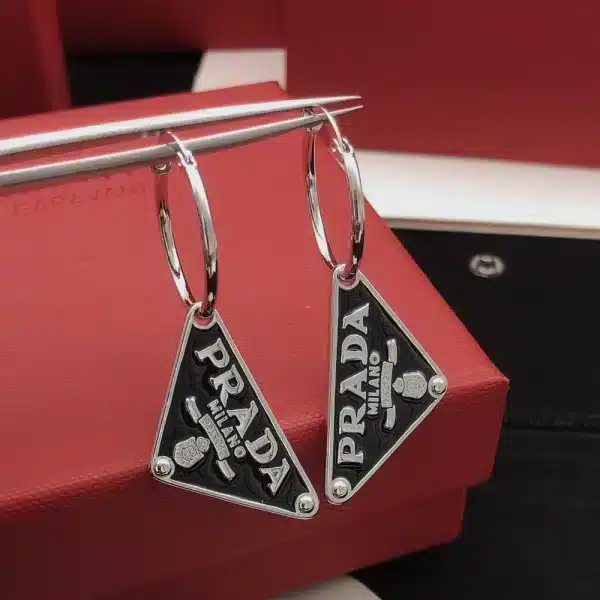 Prada Symbole Pendant Earring