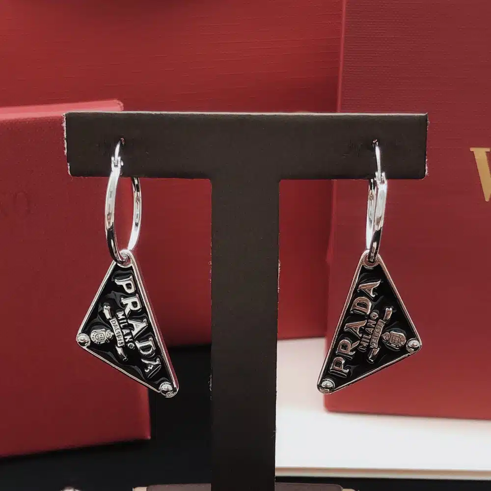 Prada Symbole Pendant Earring