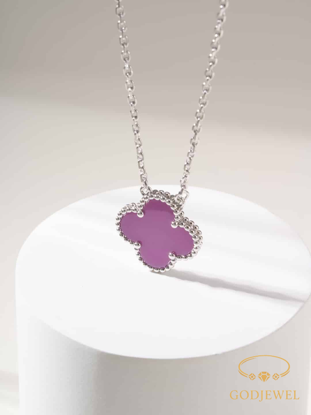 Van Cleef inspired malachite clover necklaces